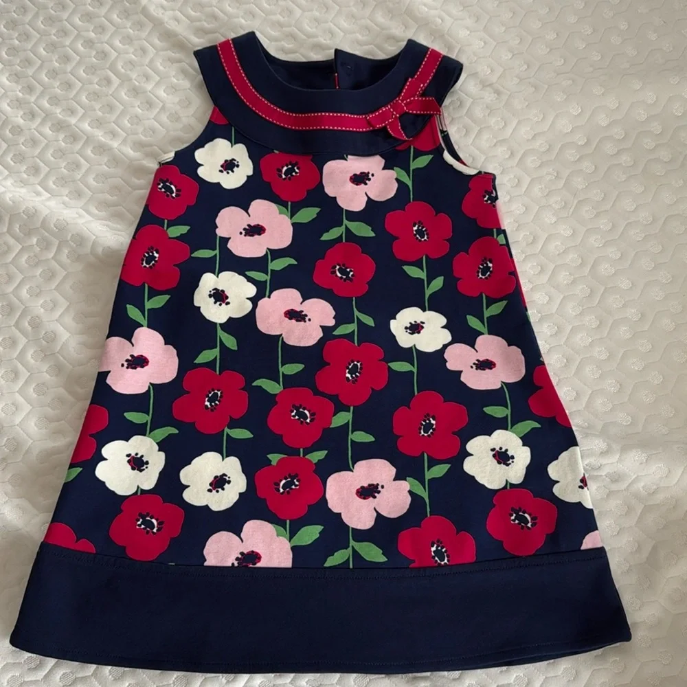 Gymboree Preppy Puppy poppy flower 5T dress‎